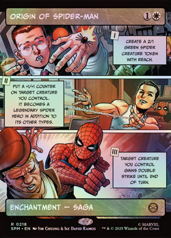 Magic The Gathering Marvel's Spider-Man | Origin of Spider-Man Foil | 218 | R - Image 1