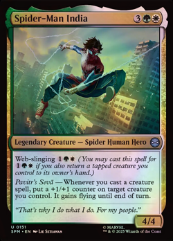 Magic The Gathering Marvel's Spider-Man | Spider-Man India Foil | 151 | U - Image 1