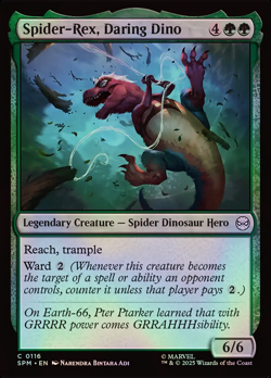 Magic The Gathering Marvel's Spider-Man | Spider-Rex, Daring Dino Foil | 116 | C - Image 1