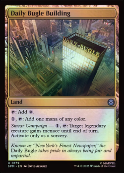 Magic The Gathering Marvel's Spider-Man | Daily Bugle Building Foil | 179 | U - Image 1