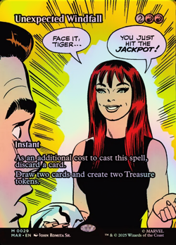 Magic The Gathering Marvel Universe | Unexpected Windfall Foil | 29 | M - Image 1