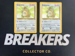1999 Jungle Vintage Pokemon 2 Card Lot: Holo Kangaskhan 5/64 x2 - Image 1