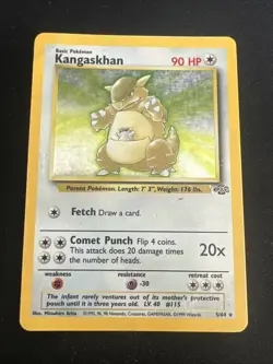 1999 Jungle Vintage Pokemon 2 Card Lot: Holo Kangaskhan 5/64 x2 - Image 4