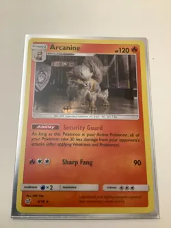 2019 Pokemon Detective Pikachu 6/18 Arcanine Holo Rare M/NM - Image 1