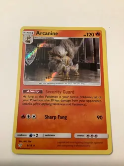 2019 Pokemon Detective Pikachu 6/18 Arcanine Holo Rare M/NM - Image 2