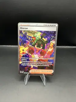 Pokemon TCG Twilight Masquerade Kieran Special Illustration Rare 218/167 NM - Image 1