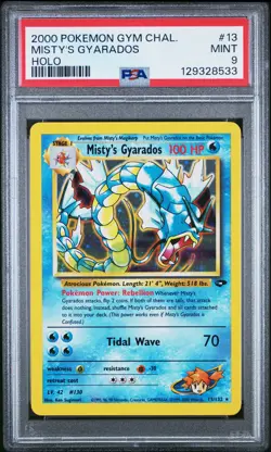 2000 POKEMON GYM CHALLENGE HOLO #13 MISTY'S GYARADOS PSA 9 - Image 1