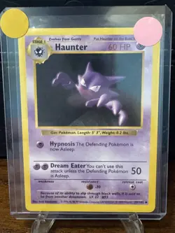Pokemon TCG Base Set Shadowless Haunter 29/102 Uncommon LP WOTC - Image 1