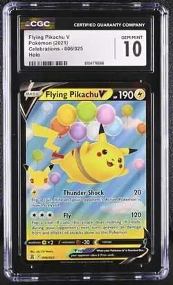 Pokemon Flying Pikachu V (2021) Celebrations 006/025 CGC 10 - Image 1