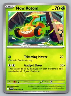 Pokemon TCG SV10: Destined Rivals Mow Rotom 009/182 - Image 1