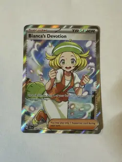 Pokemon TCG: Bianca's Devotion 197/162 SV: Temporal Forces Full Art Trainer NM - Image 1