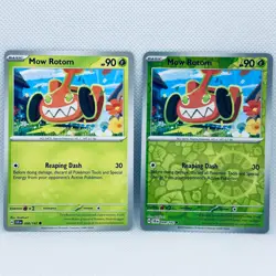 Pokemon Stellar Crown Mow Rotom Regular Common + Reverse Holo Common - Image 1