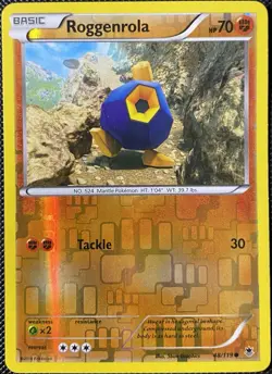 Roggenrola 48/119 XY - Phantom Forces Reverse Holo - Pokemon Card - Image 1