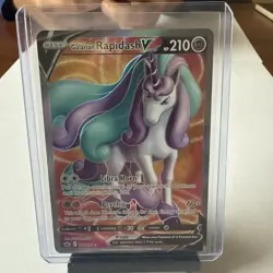 Pokemon TCG Galarian Rapidash V Chilling Reign 167/198 Holo Full Art - Image 1