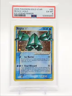 REGICE 2006 POKEMON EX RUBY & SAPPHIRE EX LEGEND MAKER RARE HOLO PSA 6 Q0481 - Image 1