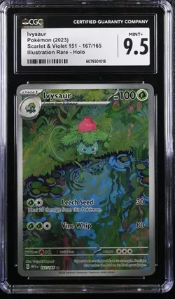 2023 Pokemon Scarlet & Violet 151 Ivysaur Holo Illustration Rare CGC 10 #167/165 - Image 1