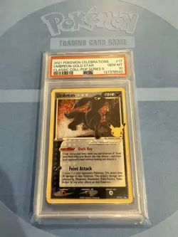 2021 POKEMON CELEBRATIONS CLASSIC COLLECTION #17 UMBREON GOLD STAR Graded PSA 10 - Image 1
