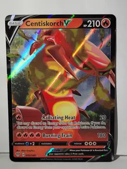 Centiskorch V 33/189 Full Art Holo Ultra Rare - Darkness Ablaze Pokemon TCG - Image 1