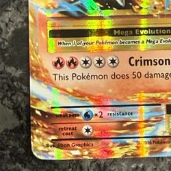 Pokemon M Charizard EX 13/108 Pokemon XY Evolutions Holo Rare Mega English NM - Image 5