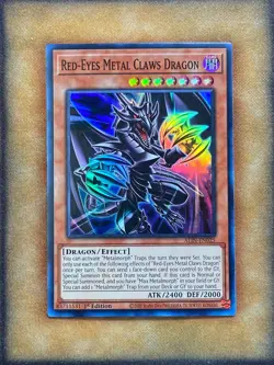 Yugioh Red-Eyes Metal Claws Dragon ALIN-EN025 Super Rare 1st Ed NM - Image 1