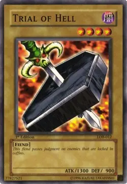 Yugioh! MP Trial of Hell - LOB-012 - Common - 1st Edition Moderately Played, Eng - Image 1