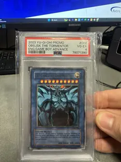 Yu-Gi-Oh! Obelisk The Tormentor GBI-002 GAMEBOY PROMO Secret Rare PSA 4 VG-EX - Image 1