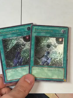YUGIOH DOUBLE GREY PRINT Psychokinesis CSOC-EN056 Ultimate Rare 1st Edition HP - Image 2