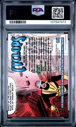 1993 MARVEL MASTERPIECES #7 CYCLOPS PSA 10 - Image 2