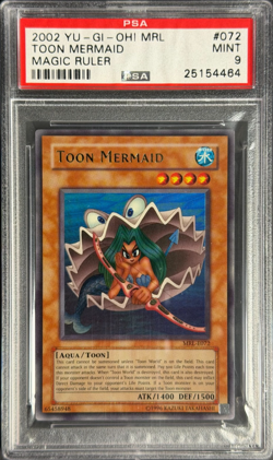 (2002) Yu-Gi-Oh! Mrl Toon Mermaid Magic Ruler 072 PSA 9 - Image 1