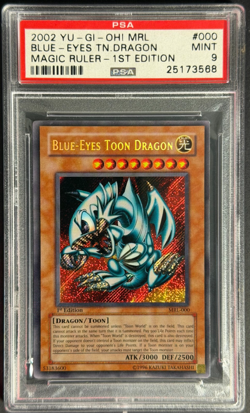 (2002) Yu-Gi-Oh! Mrl Blue Eyes Tn. Dragon Magic Ruler 1st Ed. 000 PSA 9 - Image 3