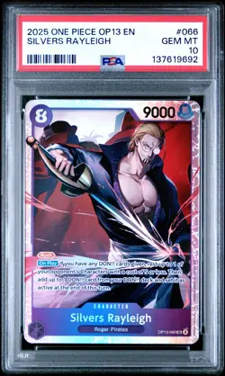 2025 ONE PIECE OP13-CARRYING ON HIS WILL #066 SILVERS RAYLEIGH PSA 10 - Image 1