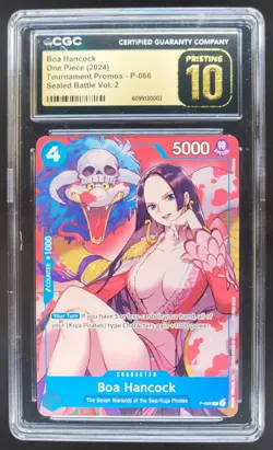 2024 ONE PIECE CCG BOA HANCOCK P-066 SEALED BATTLE PROMOS CGC 10 PRISTINE B PT - Image 1
