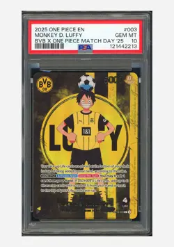 One Piece PSA 10 Monkey D Luffy L Promo 2025 ST13-003 BVB X One Piece English - Image 1