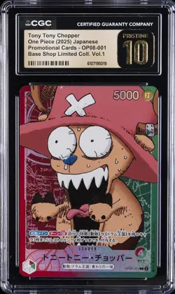 2025 ONE PIECE JPN #OP08-001 TONY TONY CHOPPER CGC 10 PRISTINE - Image 1