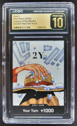 2025 ONE PIECE CCG DON!! LEGACY OF THE MASTER CGC 10 PRISTINE B PT - Image 1