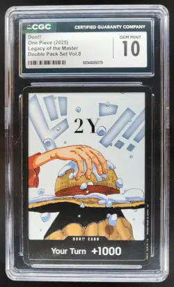 2025 ONE PIECE CCG DON!! LEGACY OF THE MASTER CGC 10 B PT - Image 1