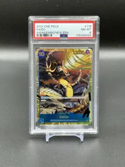 Awakening Of The New Era - One Piece TCG English - Kaido OP05-118 SEC PSA 8 - Image 1