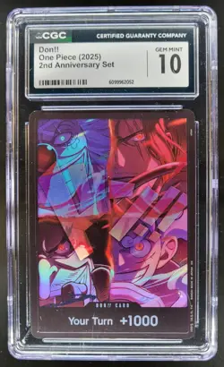 2025 ONE PIECE CCG DON!! 2ND ANNIVERSARY SET CGC 10 B PT - Image 1