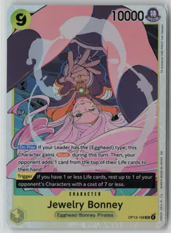 Jewelry Bonney (108) OP13-108 One Piece Carrying On His Will Super Rare NM - Image 1
