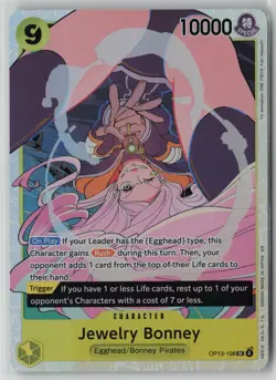 Jewelry Bonney (108) OP13-108 One Piece Carrying On His Will Super Rare NM - Image 1