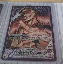 ​One Piece TCG - Donquixote Doflamingo OP04-060 Alt Art Leader - NM English - Image 1