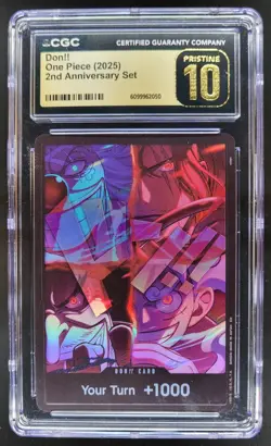 2025 ONE PIECE CCG DON!! 2ND ANNIVERSARY SET CGC 10 PRISTINE B PT - Image 1