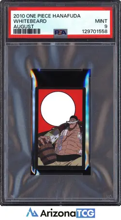 One Piece 2010 Whitebeard August One Piece Hanafuda PSA 9 - Image 1