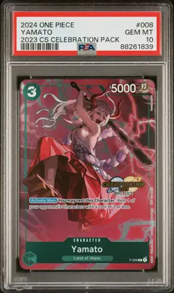2024 ONE PIECE CHAMPION 2023 CELEBRATION PACK #008 YAMATO PSA 10 - Image 1
