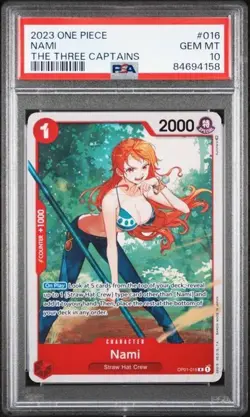 Nami (Ultra Deck: The Three Captains) OP01-016 One Piece Promotion PSA 10 - Image 1