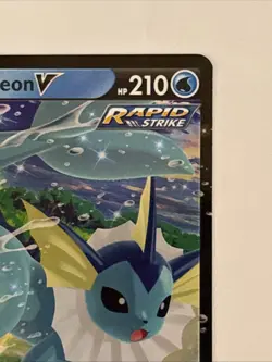Pokemon TCG Vaporeon Black Star Promo Holo Card SWSH150 Near Mint Condition - Image 3