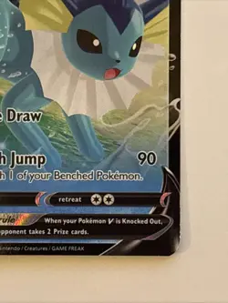 Pokemon TCG Vaporeon Black Star Promo Holo Card SWSH150 Near Mint Condition - Image 4