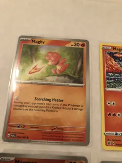 Lot of 6 Magmar and Magby Pokemon Cards - Image 5