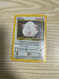 Chaney Base Set 2 Holo Heavy Play Creased Original Pokemon Card Vintage - Image 1