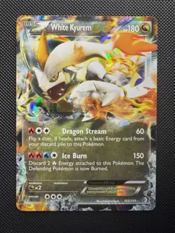 White Kyurem EX 103/149 - Boundaries Crossed (BCR) - MID ERA Pokemon Card - Image 1